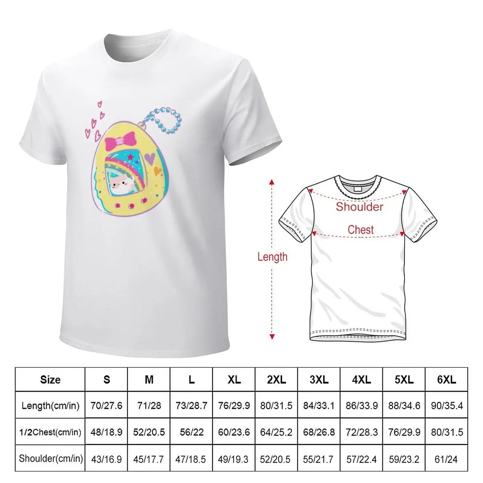 Tamagotchi Cat T-Shirt tops animal prinfor boys plain men t shirt