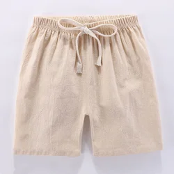 2-10Yrs Boy Child Shorts Candy Color Girls Children Summer Beach Loose Shorts Casual Cotton & Linen Comfortable Short Pants New