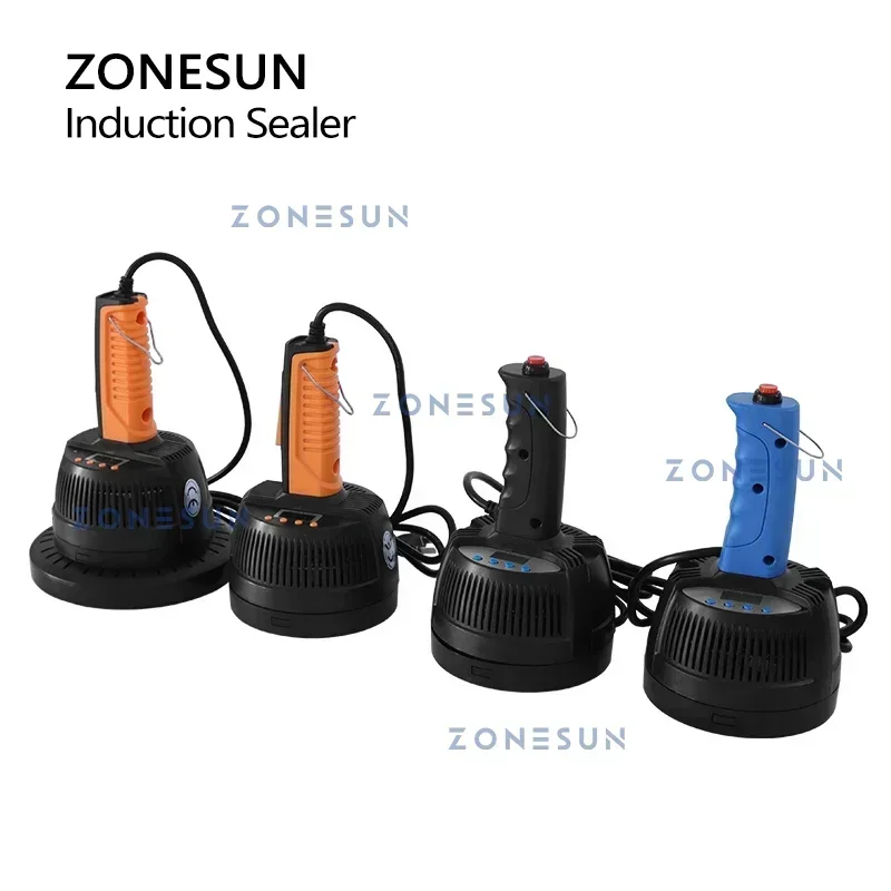 ZONESUN Handheld Induction Sealer Portable Electromagnetic Bottle Sealing Machine Aluminum Foil Lid Plastic Vial ZS-DL800