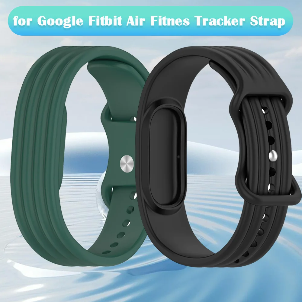 Offizielles, weiches, bequemes Silikonarmband für Google Fitbit Air Fitness Tracker, atmungsaktives Sportarmband, Armbandzubehör