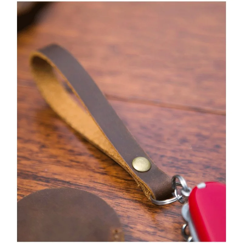 Hand-stitched Cowhide Leather Sleeve Knife Case Holster for Swiss Army Knife 58/84/91/111mm Password Wigo Slow Production