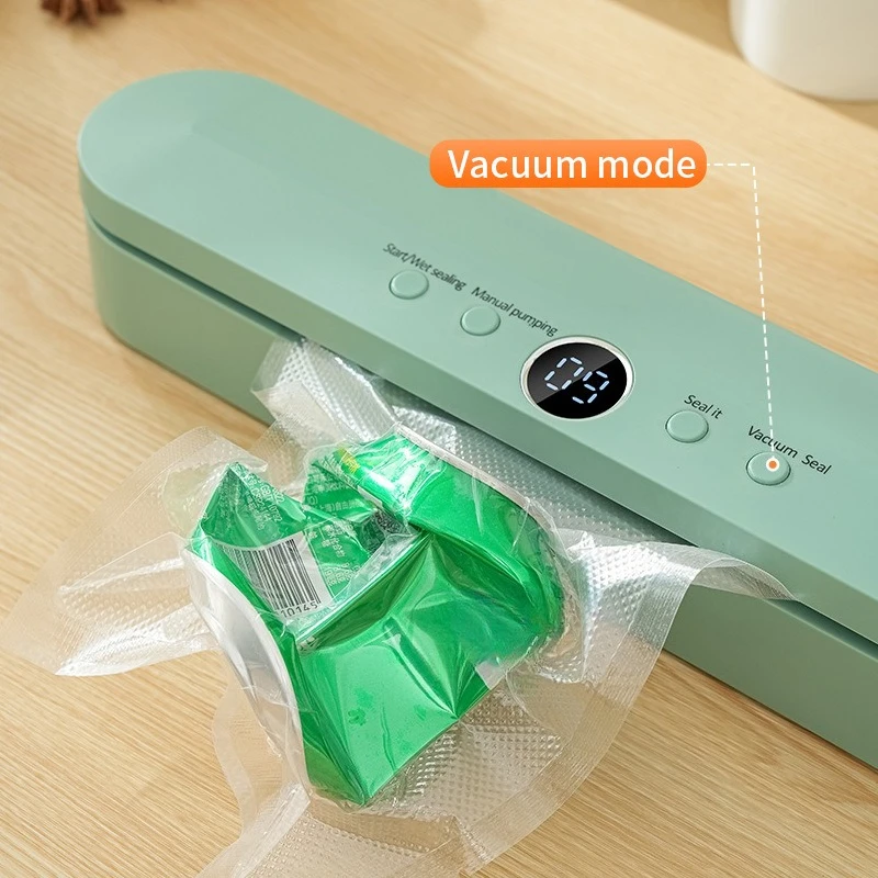 Vacuum Food Preservation Sealing Machine Charging Small Household Packaging Machine Automatic Vacuum Machine Sealing