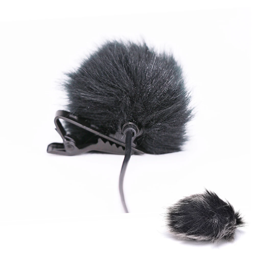 Popular Black Fur Windshield Windshield Windshield Suitable For Lapel Microphone Microphone Brand New Portable And Practical