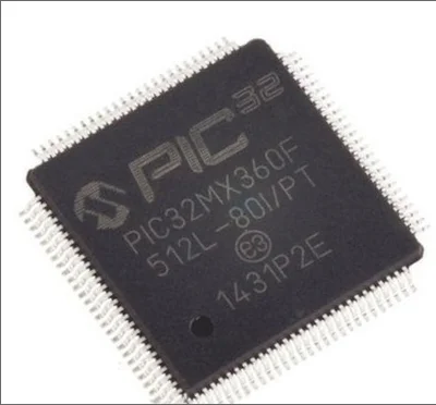 PIC32MX360F512L-80I/PT DAC Original  TQFP-100 32-bit Microcontrollers MCU 512KB FLASH 32KB RAM 80MHz 10-B ADC e electronics
