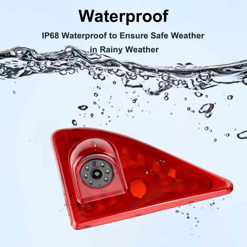 1080P AHD Car Brake Light Rear View Reverse Camera For Nissan NV400 Renault Master 3 Opel Movano Waterproof IP68 Backup Camera