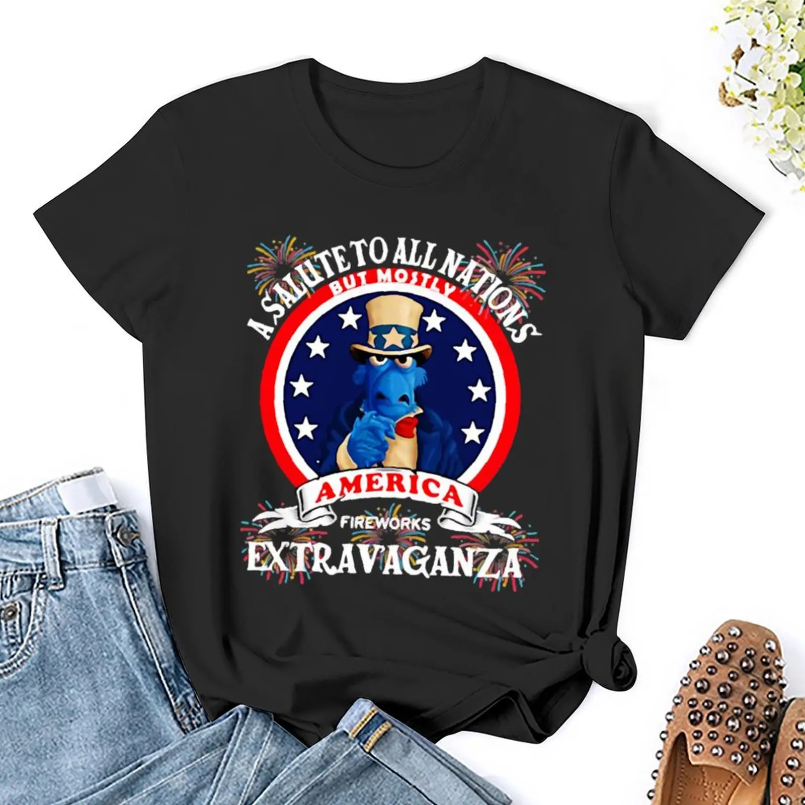 A Salute to All Nations But Mostly America Fireworks Extravaganza Classic T-Shirt sublime blacks new edition t shirts for Women