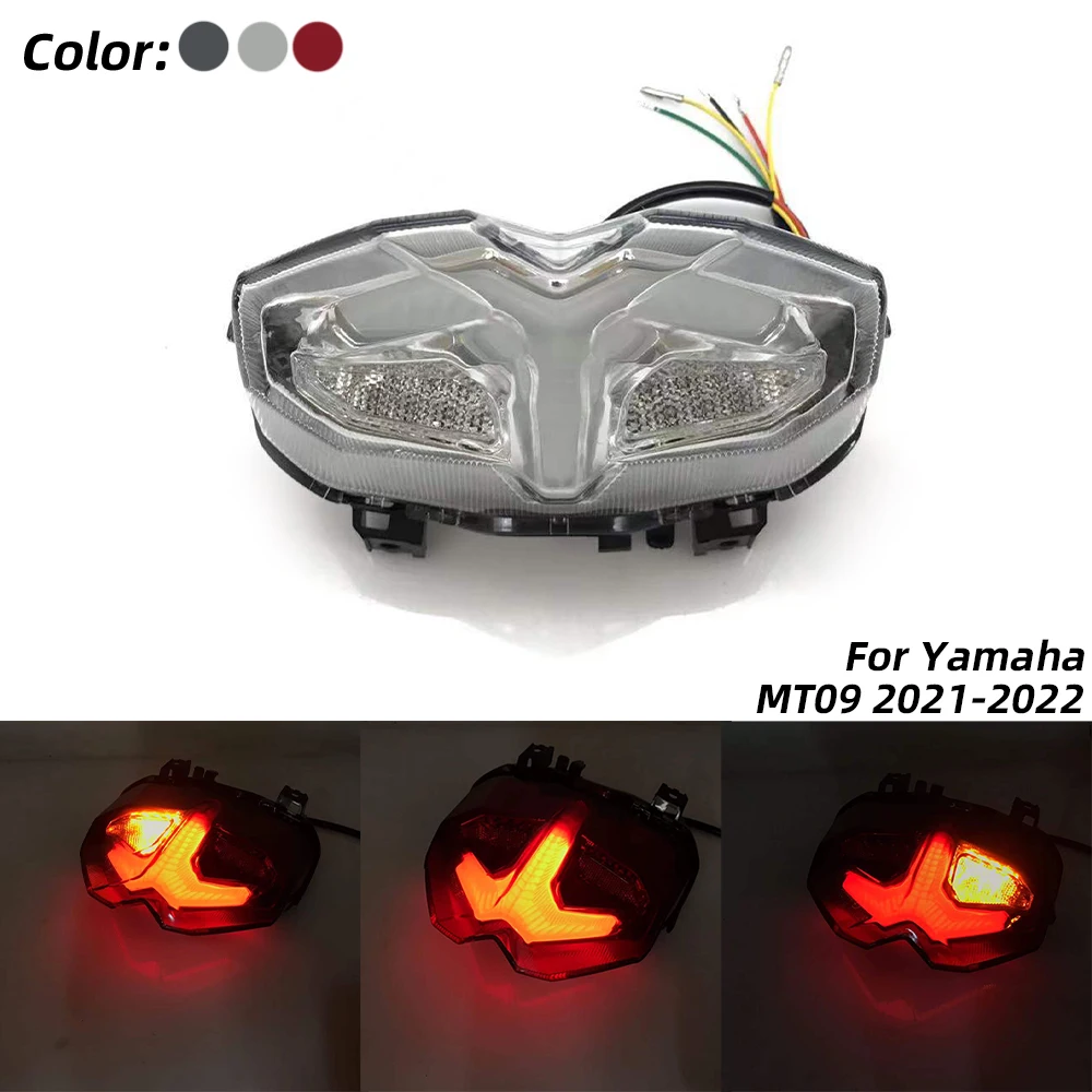 

REALZION MT09 Motorcycle Modified Taillight Tail Lights Brake Turn Signal Rear Integrated Light For Yamaha MT-09 MT 09 2021 2022