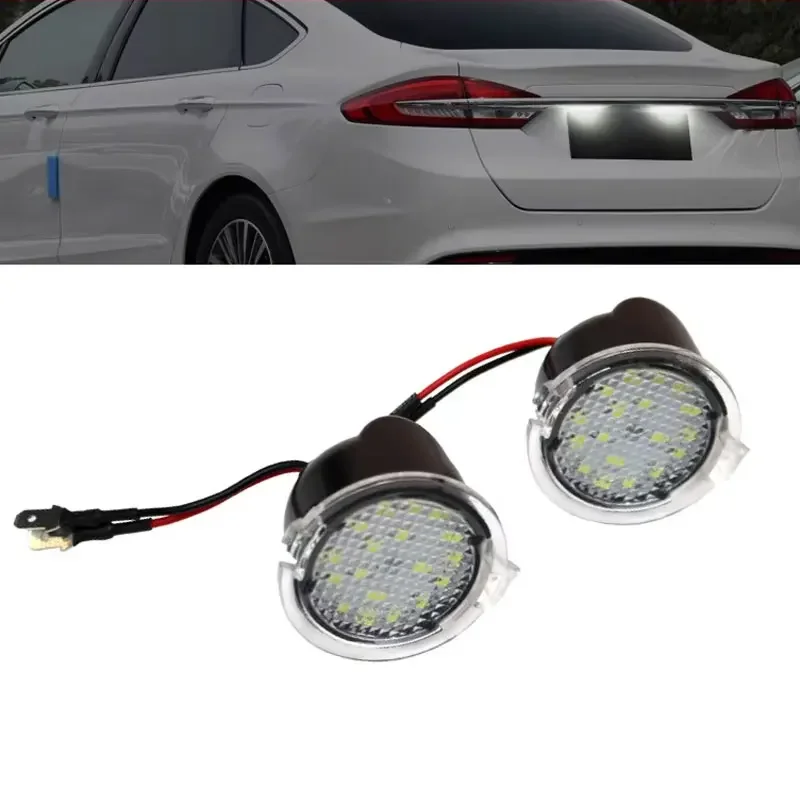 For Ford F-150 Mondeo MK5 Edge Fusion Explorer Flex Taurus Mustang Light Car Led Under Side Rearview Mirror Puddle Light