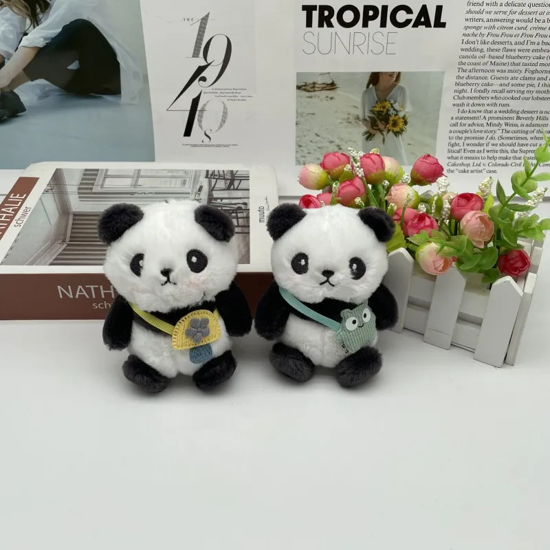 Explosions in stock ball Panda plush doll Keychain national treasure Panda bag pendant grab MengMeng doll