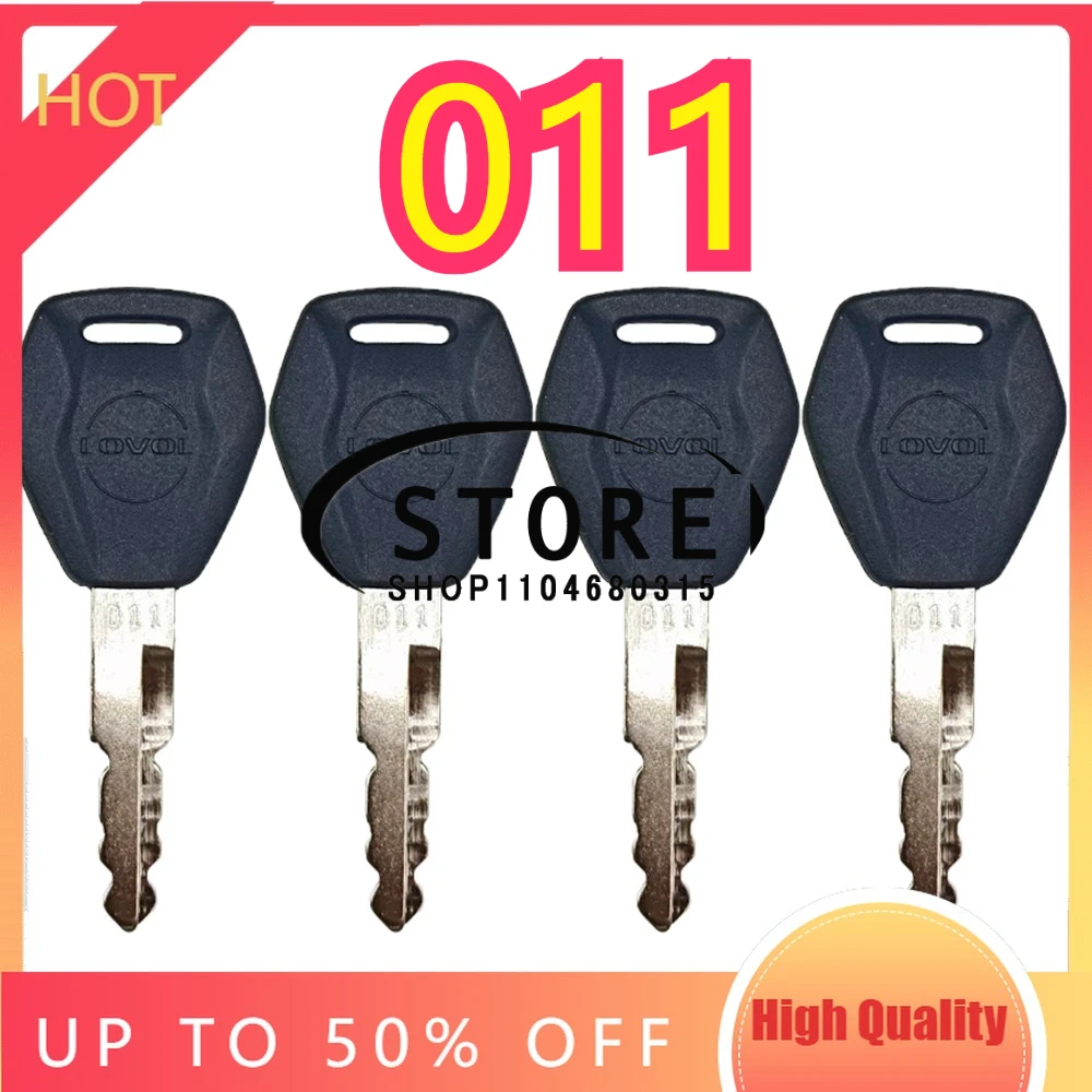 20/10/5/1PCS Serial Number 011 Ignition Keys for Excavator FR60 75 80 150 220 260 330 360 Ignition Switch Door Opening Key