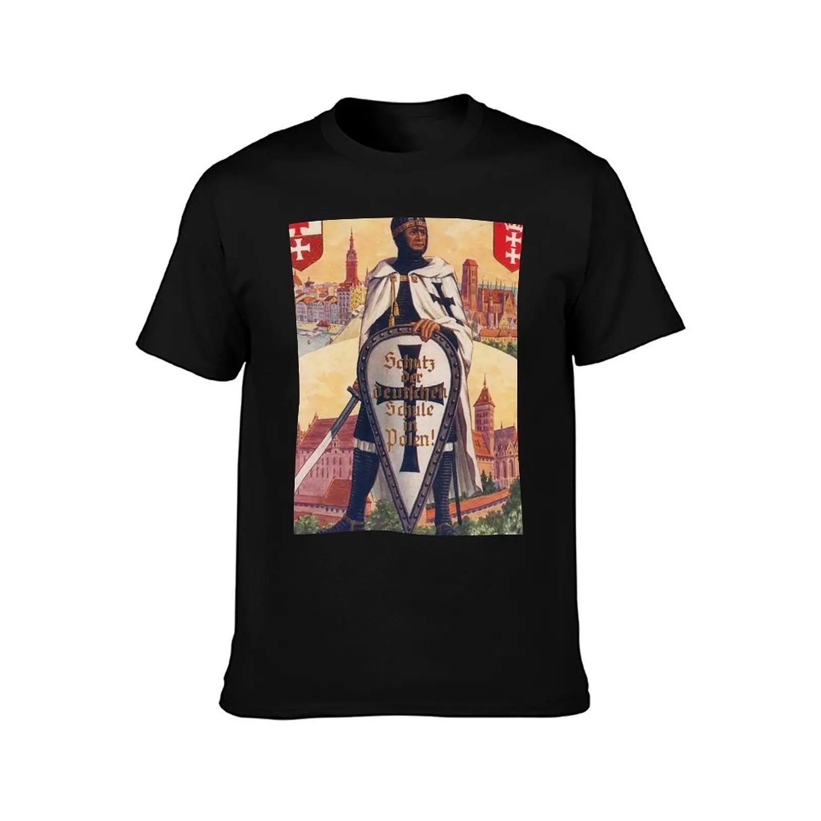 Danzig, Elbing, Marienburg..Teutonic Knight T-Shirt Fashion Print Casual Short Sleeve T-Shirt