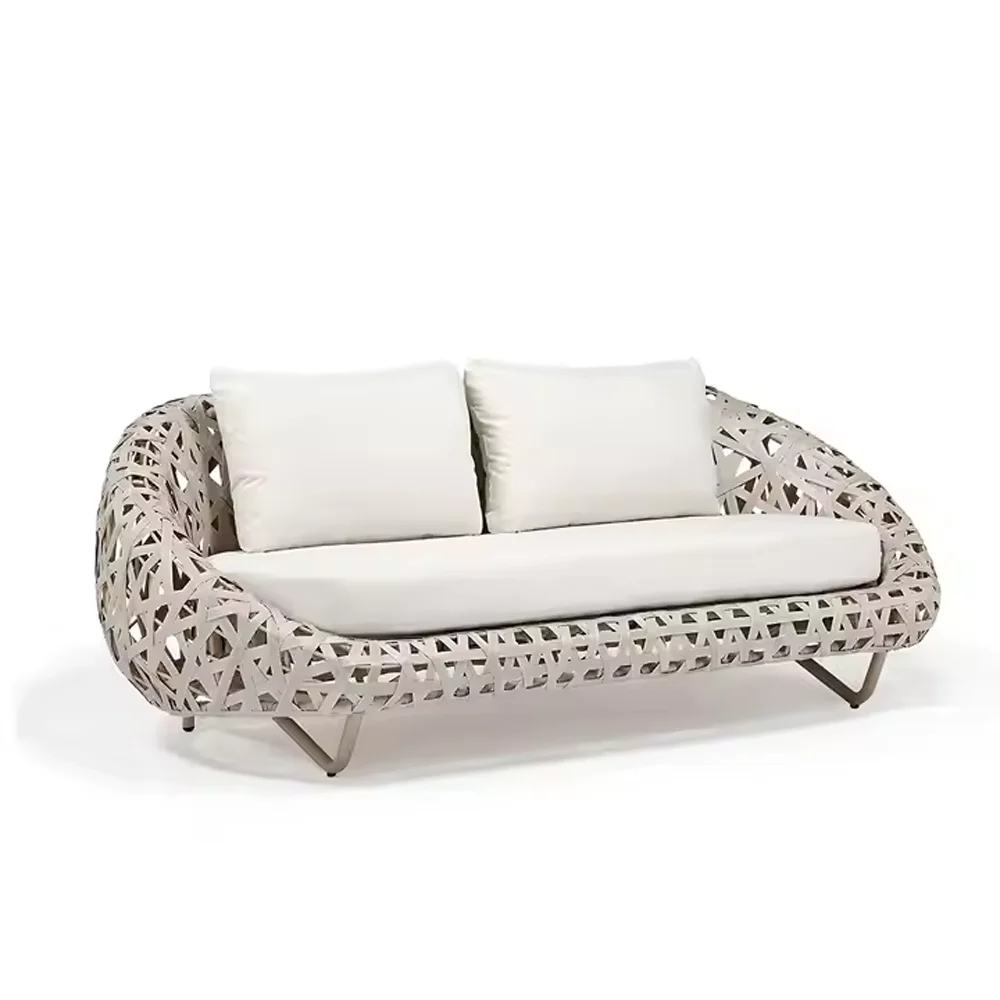 

One Stop Professional Collocation Patio Outdoor Furniture Rattan Sofa Curl Rattan Sofa Leisure Lounge Chair Garden Sets