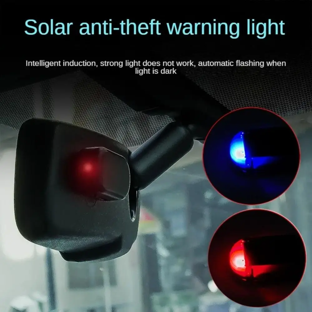 

Dummy Car Fake Alarm Light Car Simulated Lamp Solar Power Light Warning Bulb Anti-Theft Caution Flash LED Light