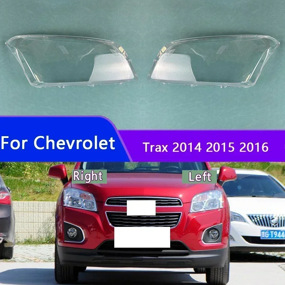 

For Chevrolet Trax 2014 2015 2016 Car Accessories Headlamp Cover Transparent Shade Lamp Headlight Shell Lens Plexiglass