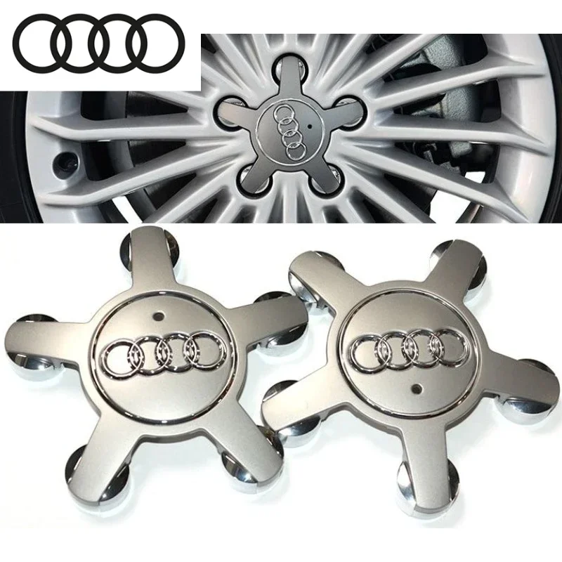 4pcs 135mm Car Wheel Center Cap Hub Covers Badge logo 8R0601165 4F0601165N For Audi A1 A3 A4 A5 A6 A7 Q3 Q5 Q7 TT B5 B6 B7 8P 8V