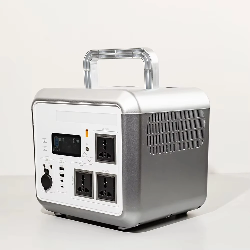 

Уникальная портативная электростанция 1000 Вт, внешний аккумулятор, порты PD, беспроводное зарядное устройство, инвертор чистой синусоидальной волны для наружного автофургона, кемпинга, аварийного использования