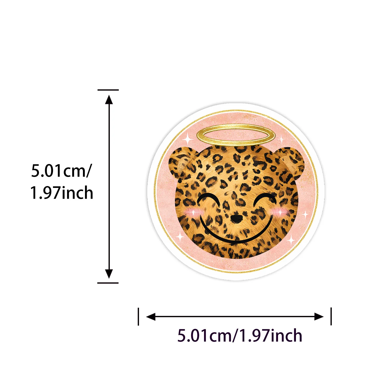 

10/55PCS Leopard Print Aesthetics Graffiti Stickers Retro Cartoon Sticker for Computer Notebook Stationery DIY Toys Secret