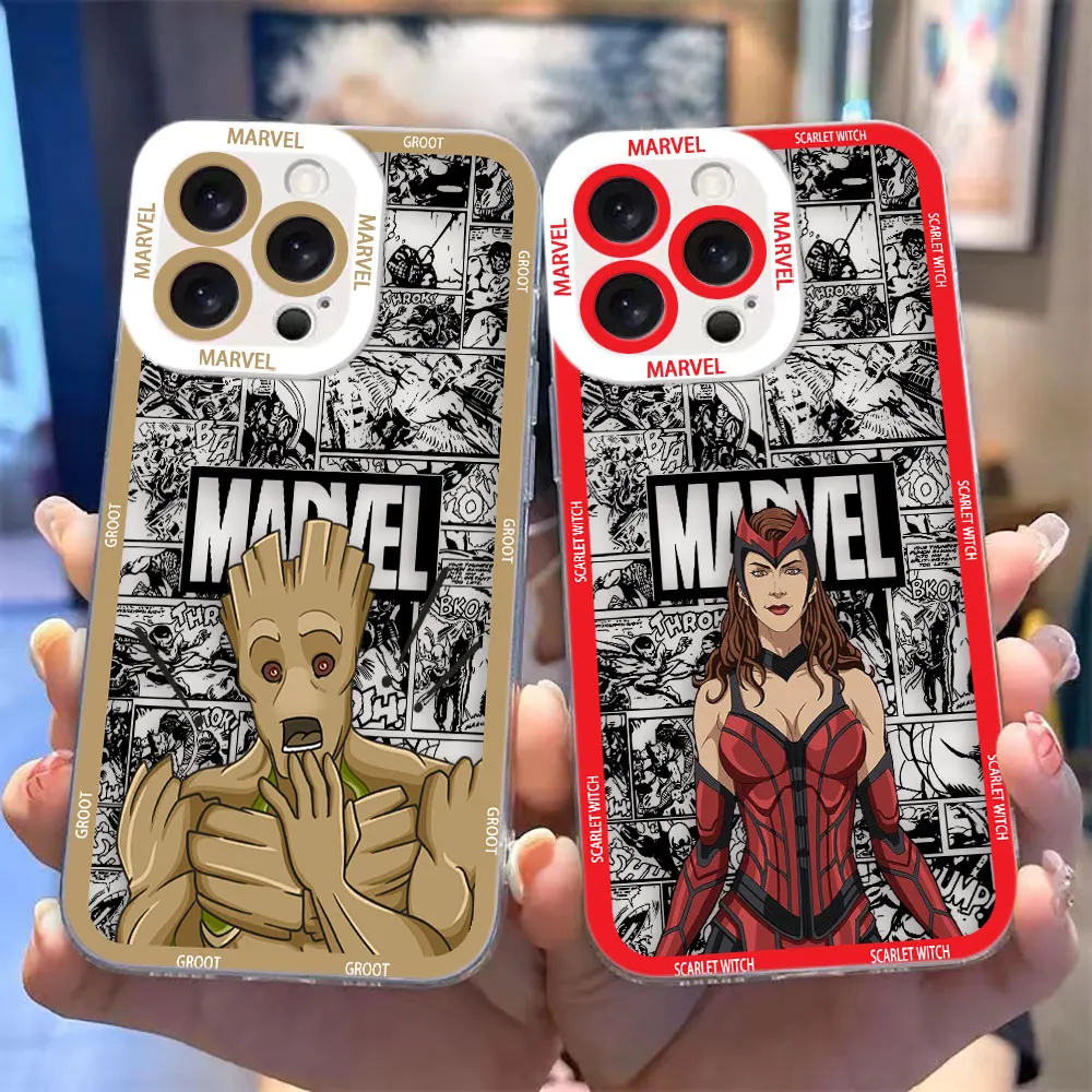 Marvel Heroes The Avengers Clear Phone Case For Infinix TECNO POVA 3 5 6 NOTE 10 11 12 G96 30 30I 40 CAMON 19 20 VIP Case Funda 