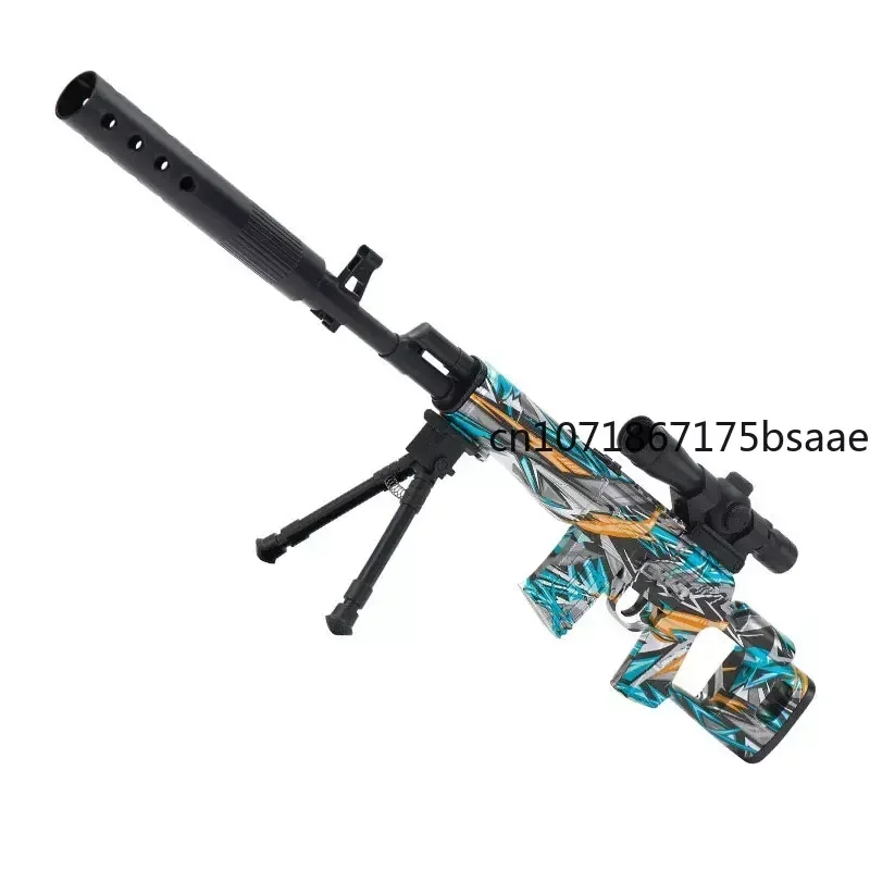 Sniper Toy Gun for Boys, SVD, Manual, Water Gel Ball, Toy Gun, Softair, Hydrogel Guns, Paintball, Armi per Adulti, Bambini, CS Gastronomie