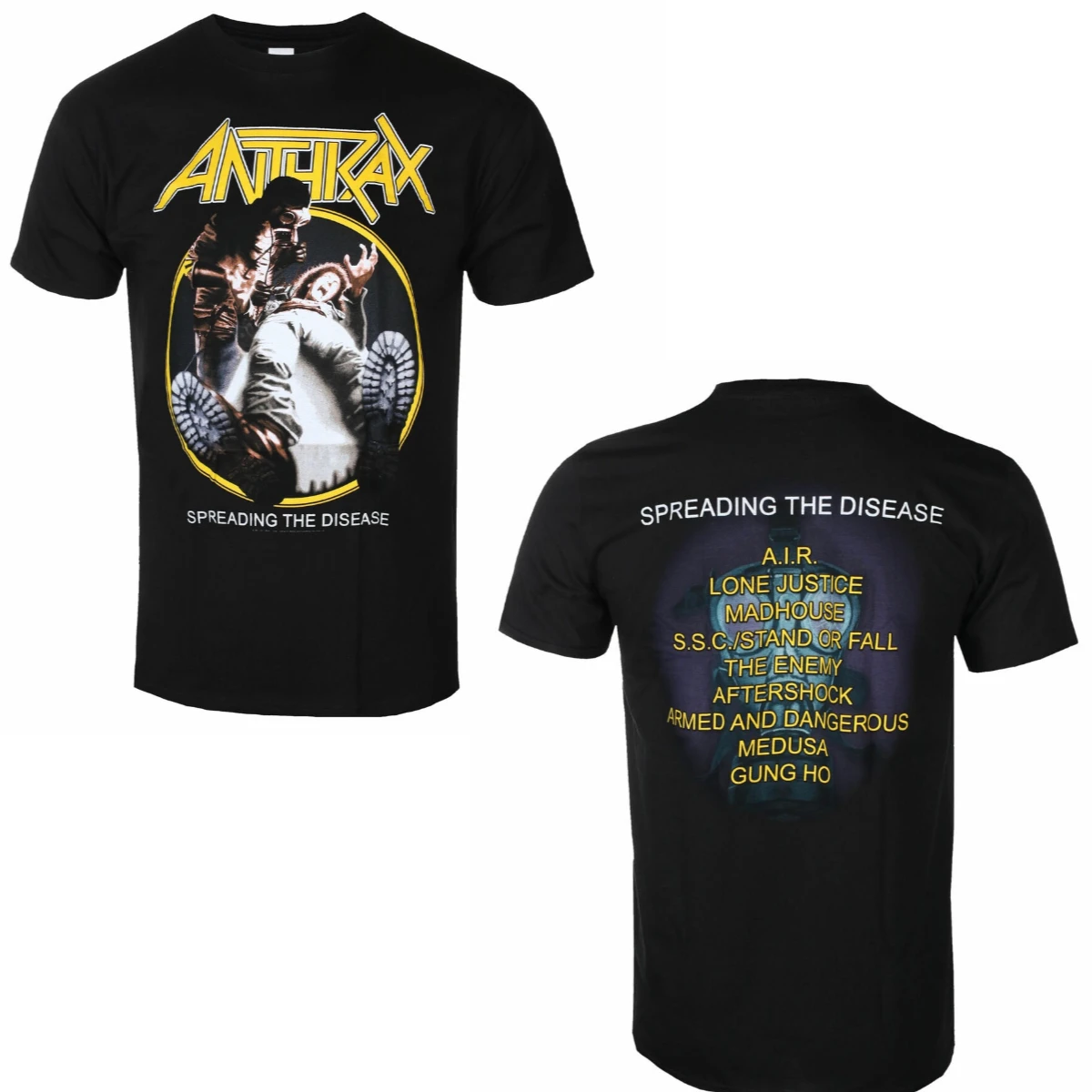 Camiseta Gráfica da Banda Anthrax em Algodão, Unissex, de Verão, Manga Curta, Moda Casual de Luxo, Estilo Vintage Retro