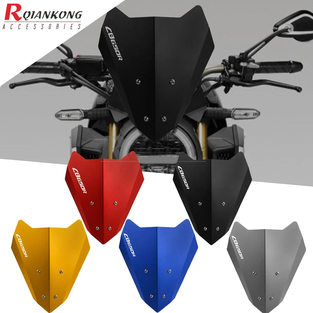 

Motorcycle Windshield Windscreen For HONDA CB650R CB 650R CB650 R cb 650 r 2018 2019 2020 2021-2024 Front Wind Deflector Guard