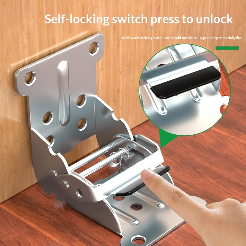 Self-Locking Switch Hinge Cabinet Door Hinge Damper Soft-Close Hinge Wardrobe Door Spring Folding Hardware Hinge