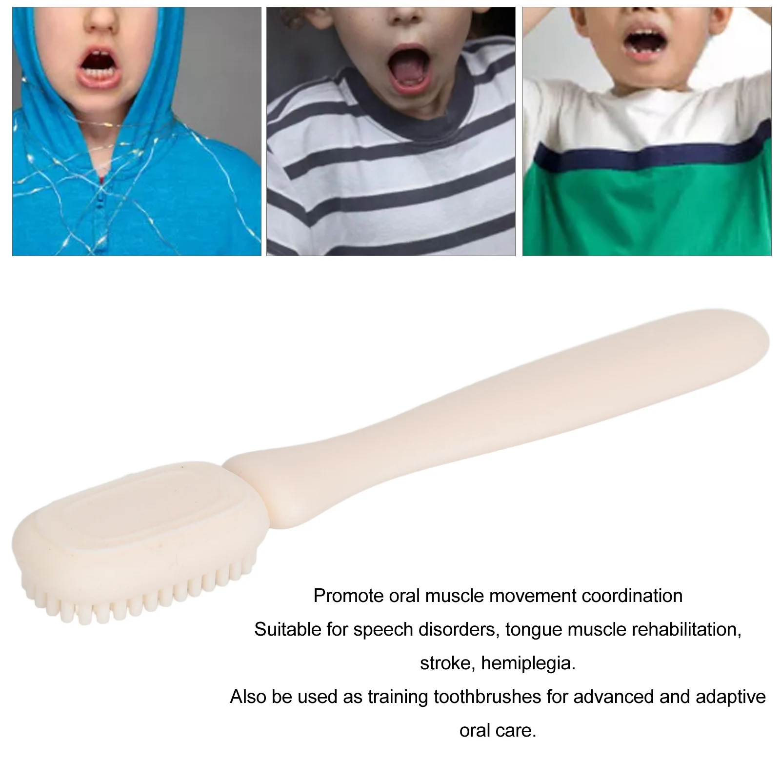 Oral Stimulation Mouth Brush Desensitization  Textured Oral Sensory Massage Brush for Autistic Children for Rehabilitation