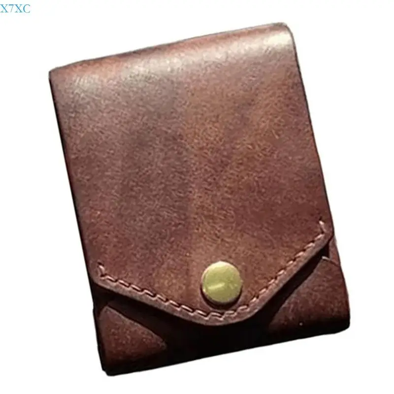 

X7XC Retro Compact Wallet for Men with Ample Card Storage and Pen Slot PU Small Purse