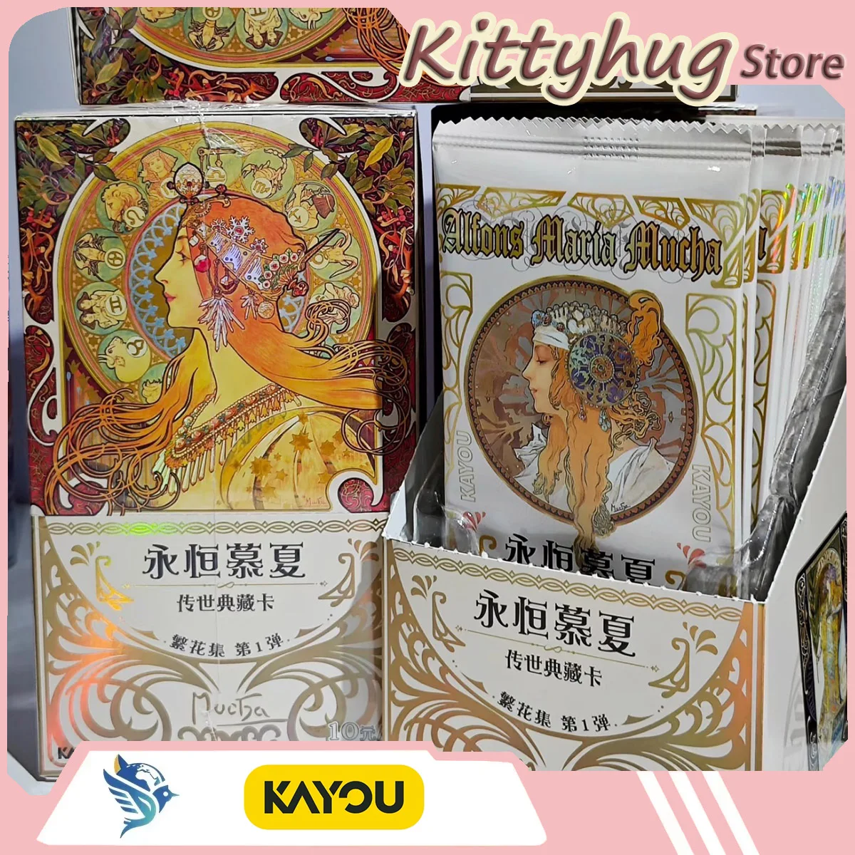 Carte Kayou Timeless Mucha Collection Heritage Série Floral Fantasy Vol.1 Carte de collection officielle sous licence
