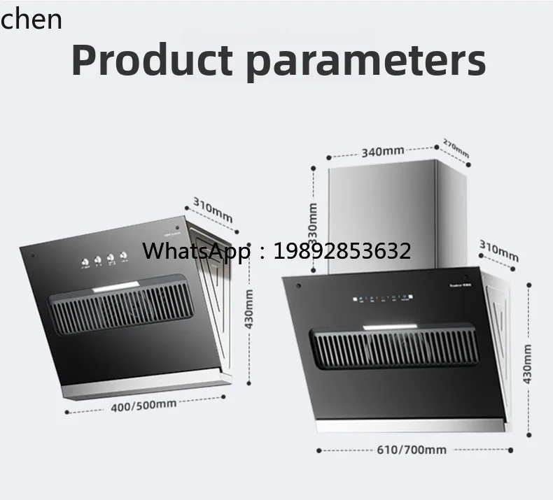 ZZ شفاط المطبخ المنزلي شفاط المطبخ الصغير حجم صغير شفاط المطبخ الجانبي لشقق الإيجار