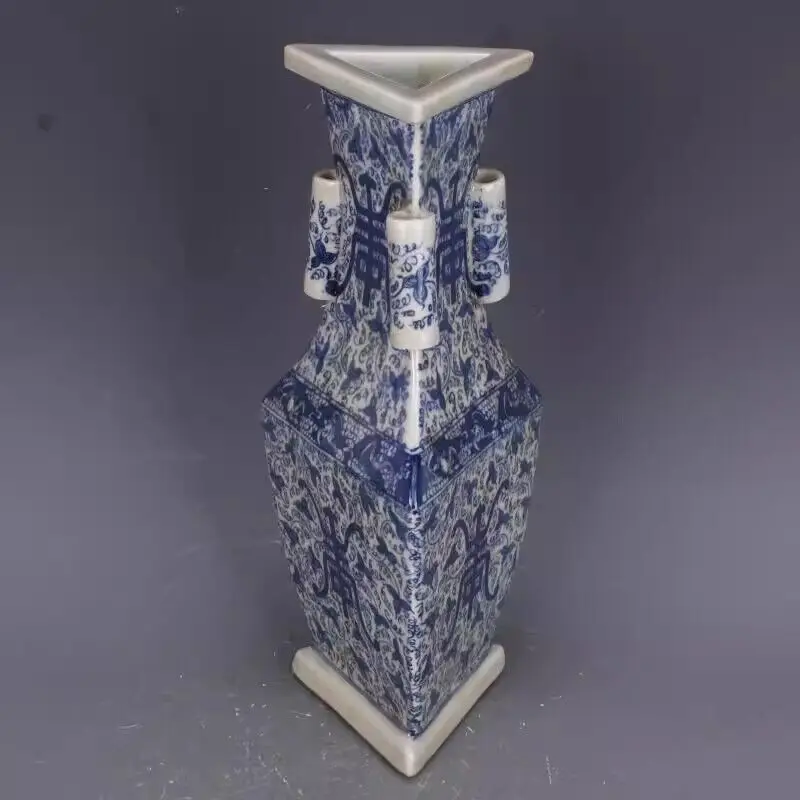 

Chinese Collection Nice Art Work Blue and White Porcelain Flowers Pattern Vase 11.1 inch