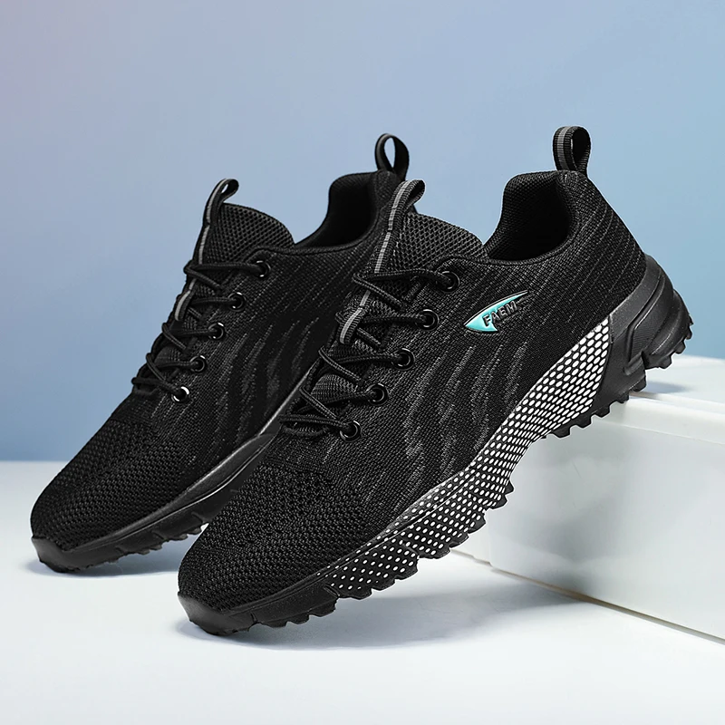 

YRZL Mens Mesh Walking Shoes Breathable Lightweight Comfortable Non Slip Athletic Sports Shoes For Men Outdoor Casual Training