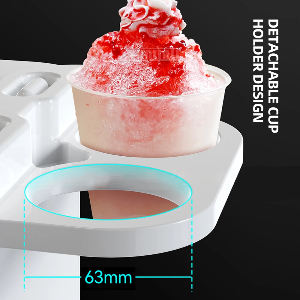 Electric Ice Shaver Commercial Crushed Ice Maker Machine SmallSmoothie Blender Granizing Machine