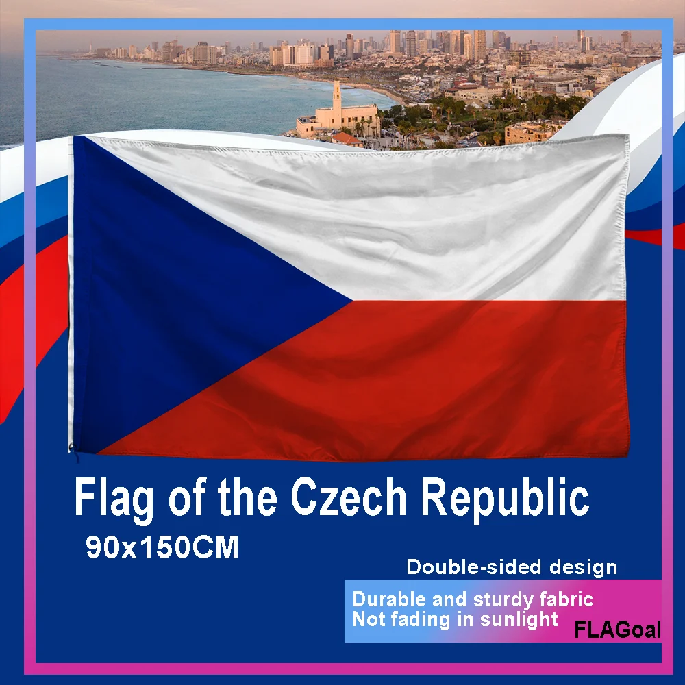 FLAGoal High-Quality Czech Flag Vibrant Colors Suitable for Various Occasions