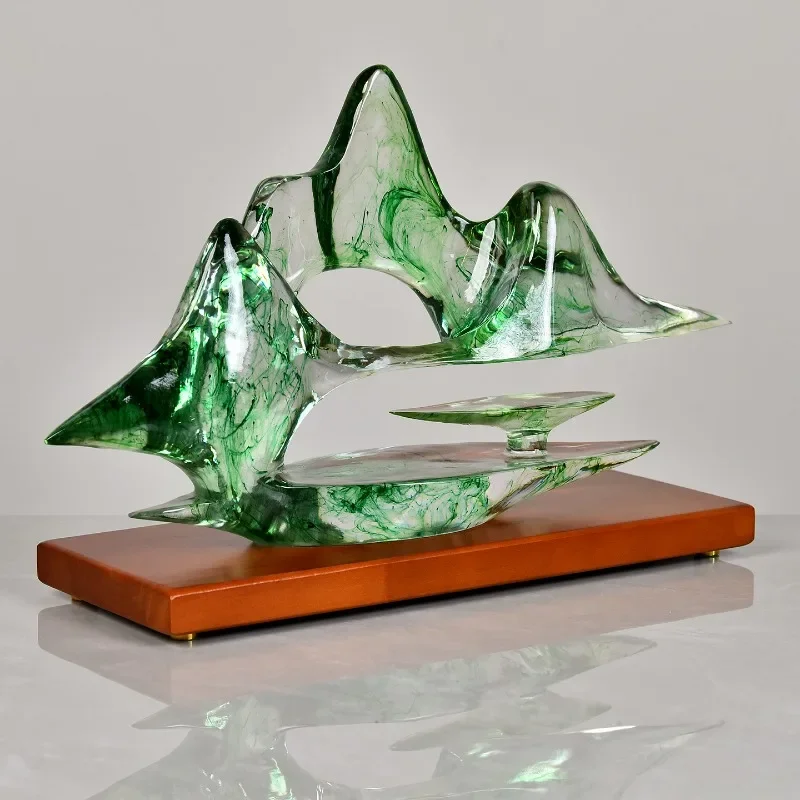 New Chinese Yunshan, Fog Sea Abstract Rockery, Hotel Entrance Aisle Name, Soft Decoration Ornament
