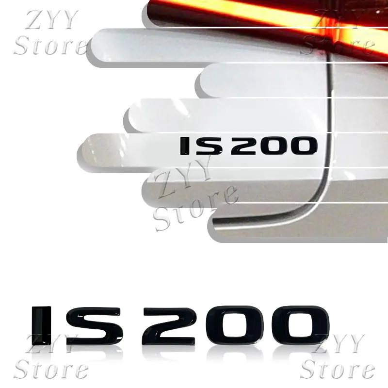 ثلاثية الأبعاد شعار سيارة معدنية المصد الخلفي الجذع الجسم شارة ملصق لكزس IS200 IS250 IS300 IS350 AWD شعار ملصق مائي اكسسوارات الديكور
