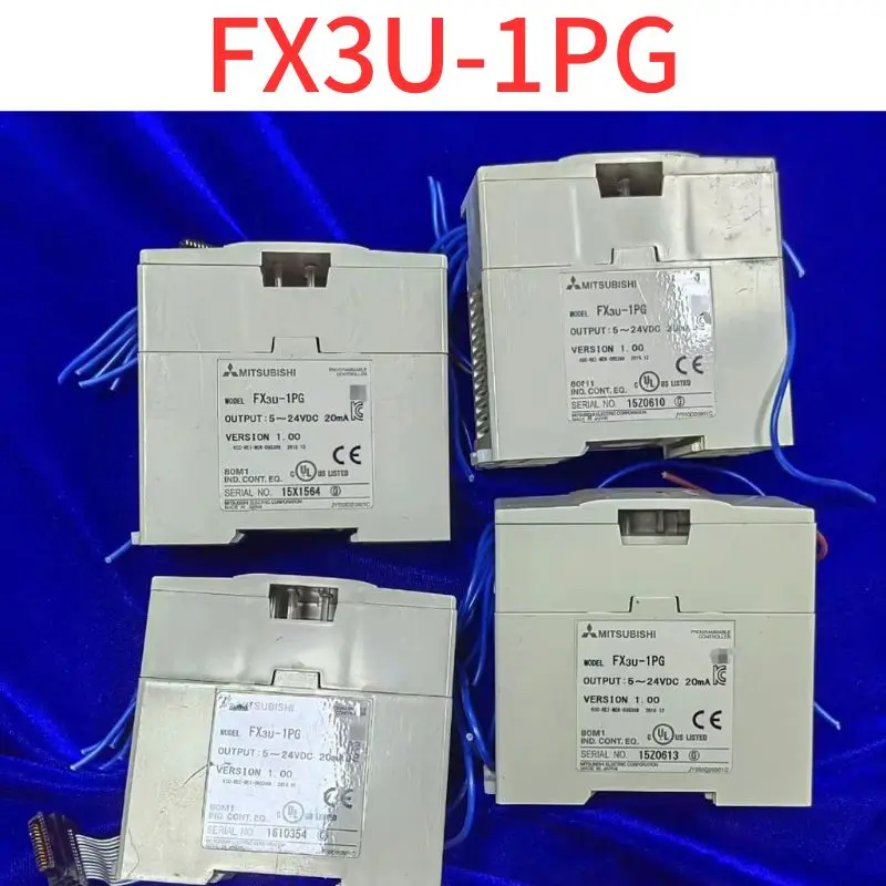 Second-hand The PLC module FX3U-1PG has good functionality