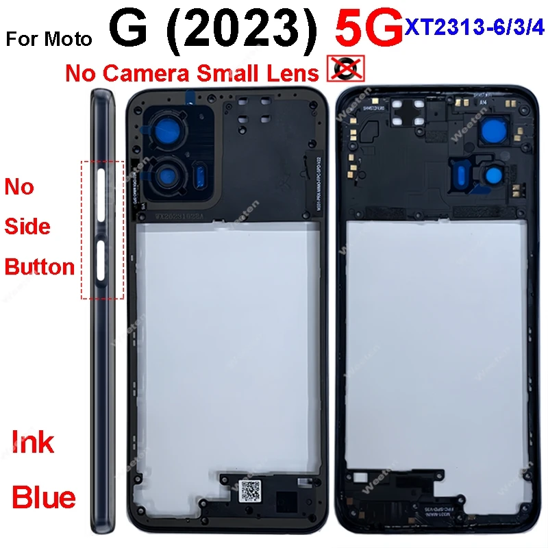 لموتورولا موتو G 5G 2020 2022 2023 2024 XT2113-3 XT2213 XT2313-6 XT2417-4 LCD الإطار الأمامي الحافة لوحة الإطار الأوسط الإسكان #5