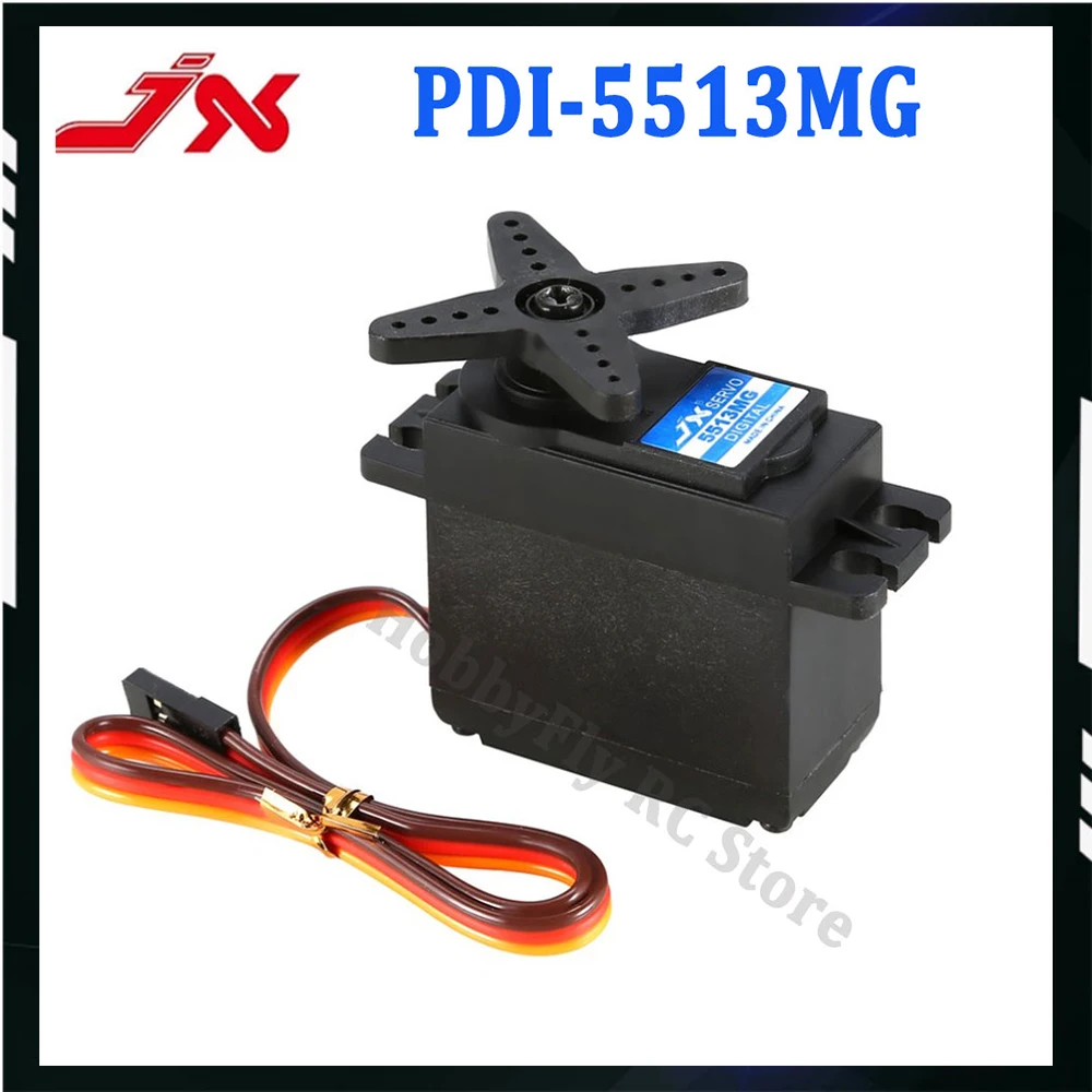 

JX Servo PDI-5513MG 13kg Metal Gear High Torque Standard Digital Servo For 1/10 1/18 RC Models RC CAR,Track.Airplane