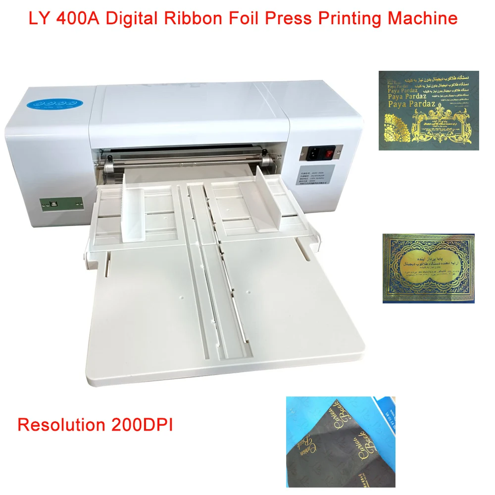 LY 400A آلة الختم الساخن الشريط الرقمي PVC ورقة احباط الصحافة الطابعة 200 ديسيبل متوحد الخواص قرار اختياري منصة العمل المتداول