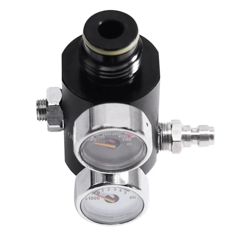 5/8-18UNF Dual Gauge Pressure Regulator Valvula Reguladora Pneumatic Air Valve Fill Station Easy To Use