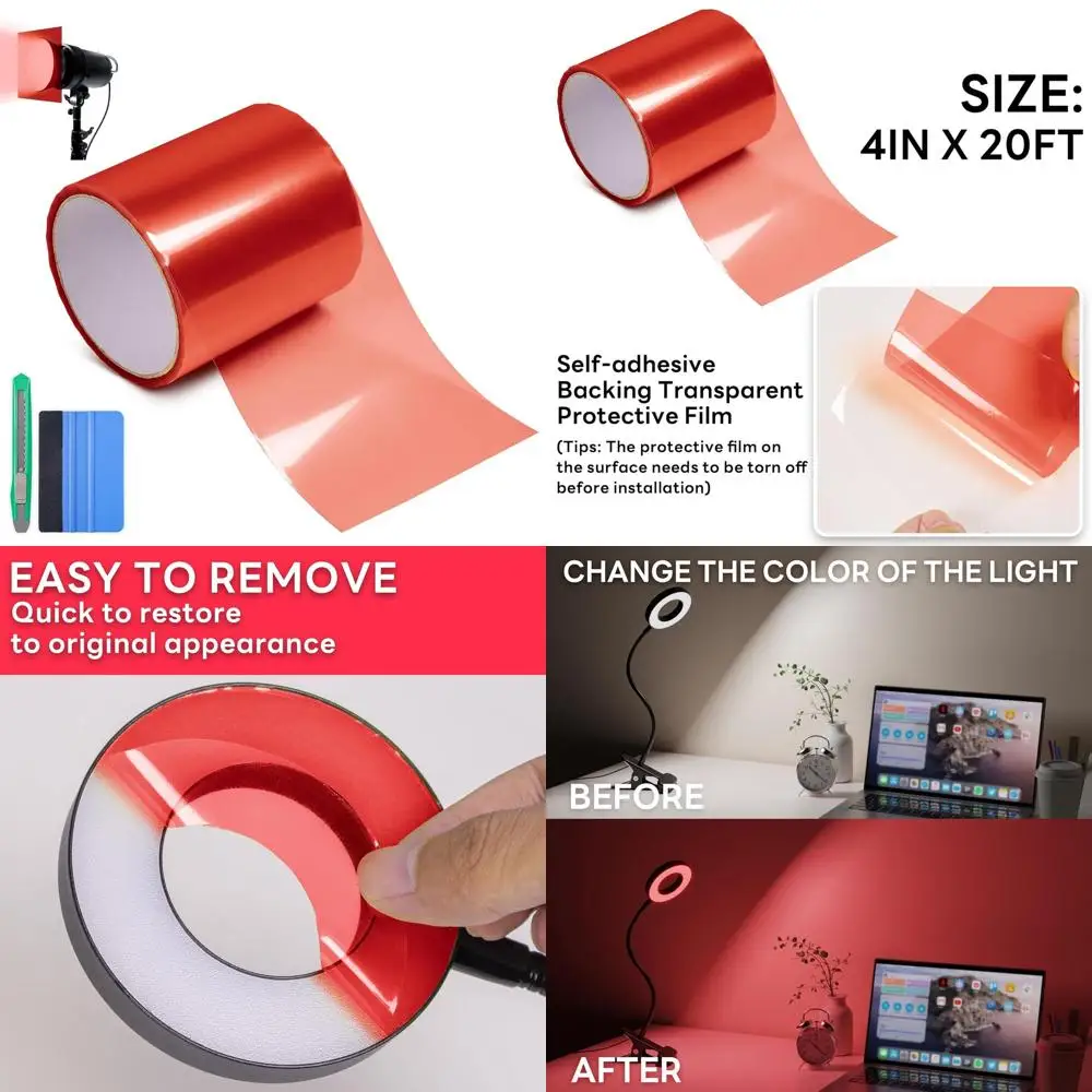 

Цветная трансформирующая световая фильтрующая пленка, прозрачная фильтрующая пленка «сделай сам», наклейки для рождественского декора, садовые фонари, стеклянные двери W