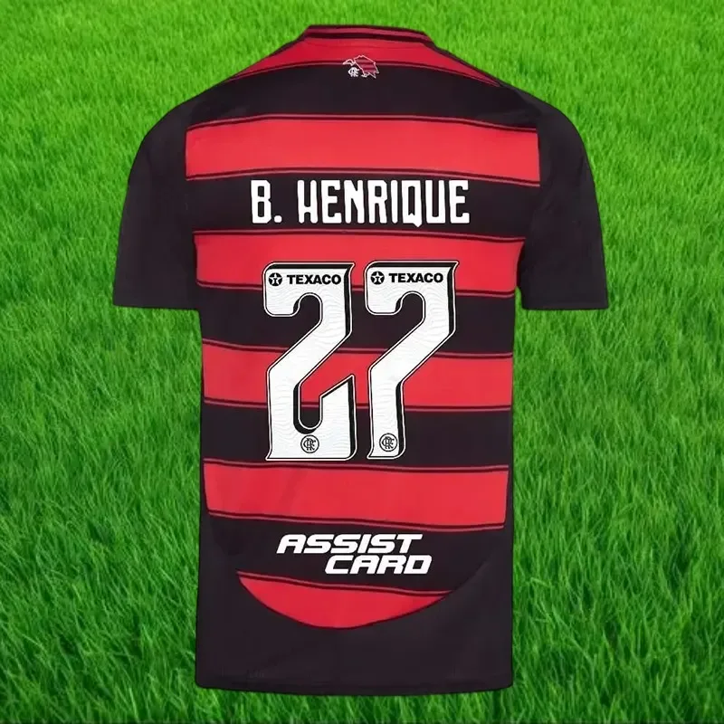 Jersey Sepak Bola Pilihan Terbaik 2025 Pakaian Pria Wanita Jersey Flamengo Kemeja Ringan Ukuran Besar Dapat Dicuci Cepat Kering Sejuk