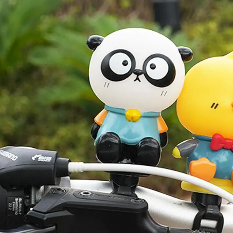 Schöne Panda Fahrrad Glocke Kinder Fahrrad Horn Squeeze Kawaii Tiger Fahrrad Hörner Spaß Tier klingt Fahrrad Lenker Zubehör