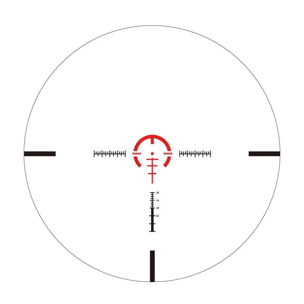 Red Win Blackbeast 1-10x24 LPVO Scope - Wilder F.O.V., Extrem
