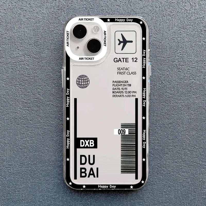 Чехол для телефона Hot Ticket Travel Label New York для iPhone 16, 15, 11, 12, 14, 13 Pro Max Mini X XS XR 7 8 Plus SE4 16E, противоударный чехол