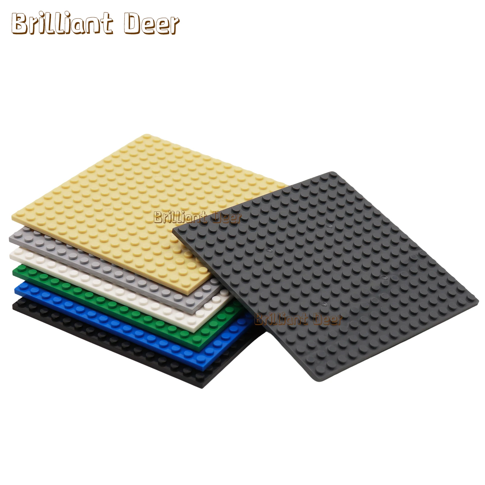 4 قطعة مزدوجة الوجهين 16X16 نقطة الكلاسيكية اللوح الأساسي اللبنات الطوب قاعدة لوحات DIY بها بنفسك MOC اللبنات مدينة ألعاب البناء