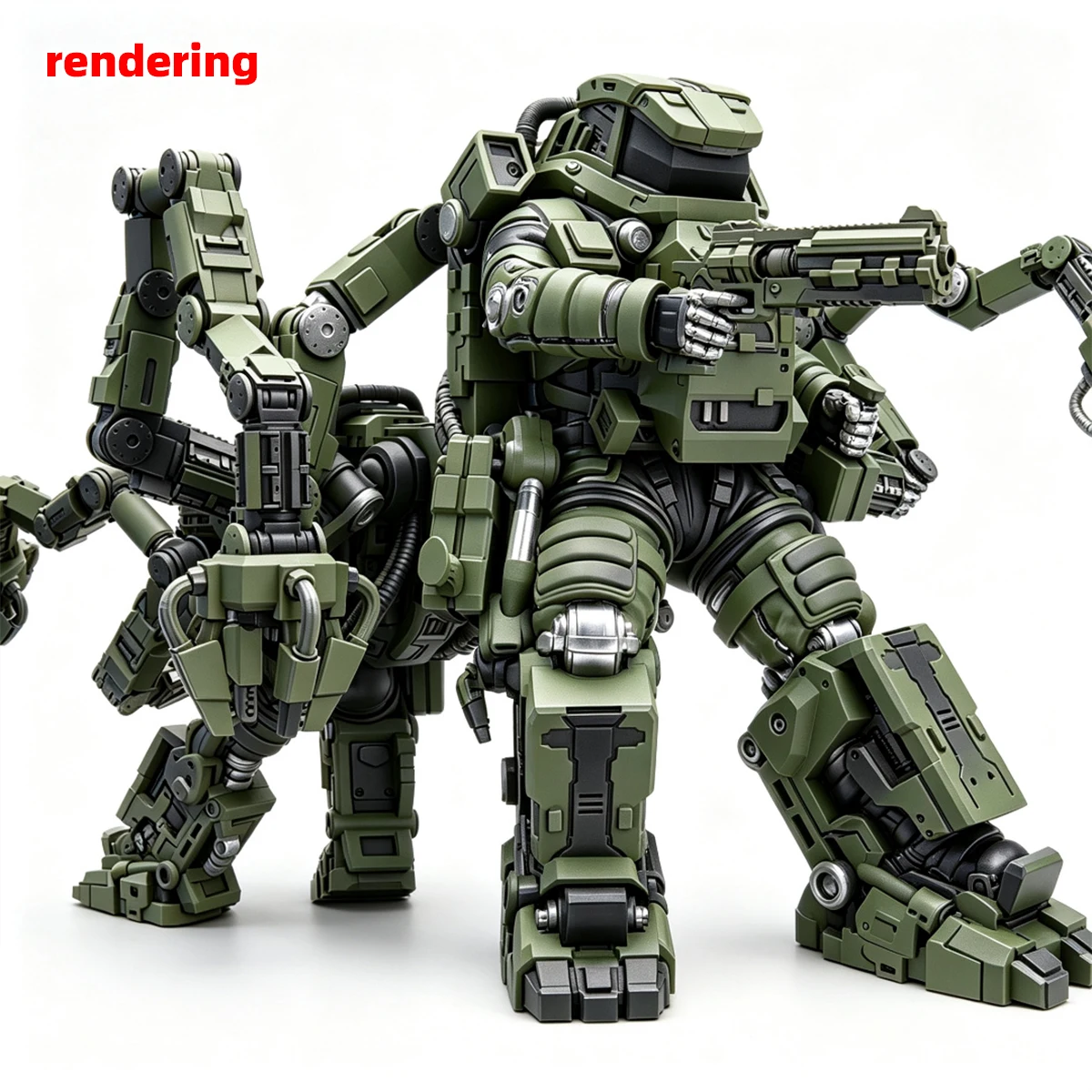 1/35 1/48 1/60 1/72 1/100 1/144 Modellbausatz 3D Harz Miniatur Soldatenfiguren Diorama Unbemalte Exosuit Mecha Humanoid DIY – Detail 12
