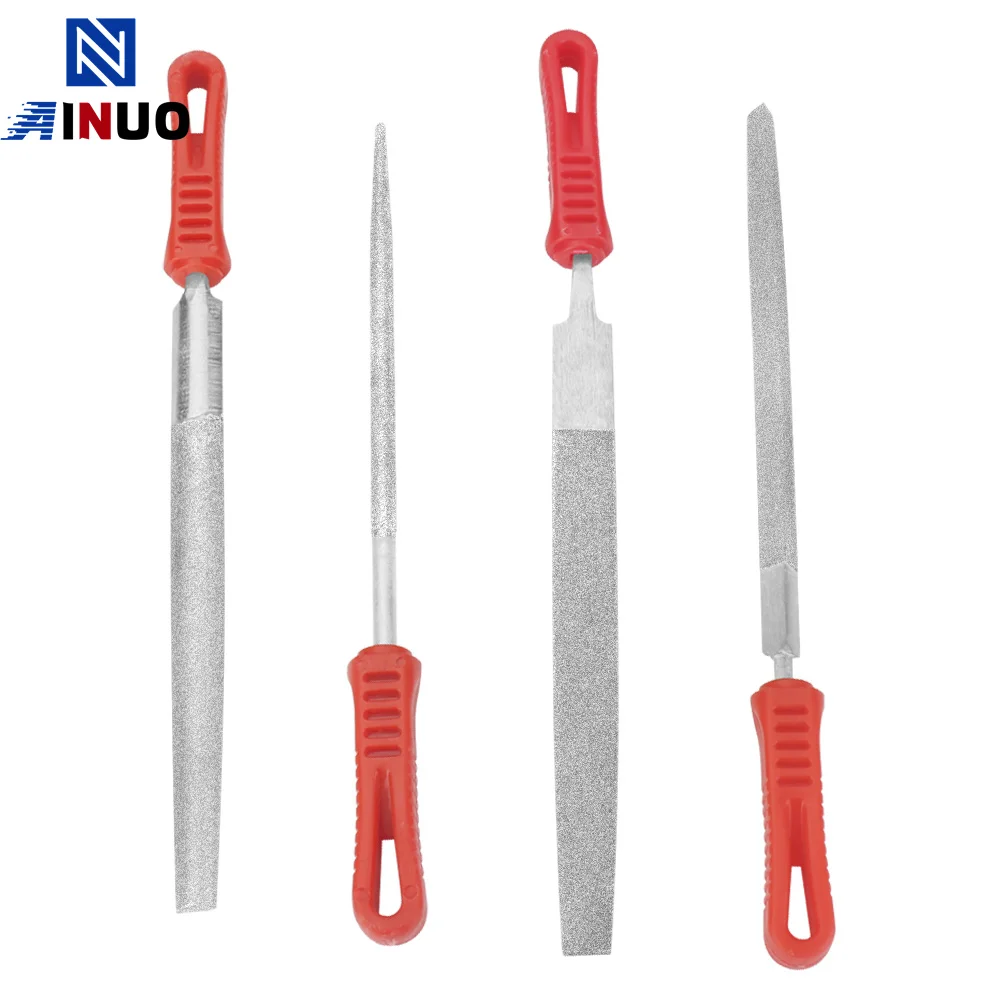 1pc/4Pcs 6inch Diamond Needle File Set for Jewelry Metal Wood Ceramic Glass Stone Craft Sharping Working Hand Carving Tool