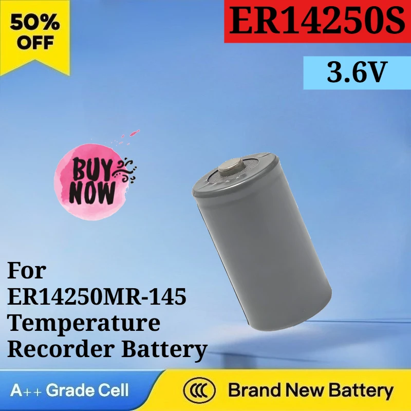 

ER14250S 3.6V 150 Degree High Temperature Non-rechargeable Battery for ER14250MR-145 High Quality Temperature Recorder Battery